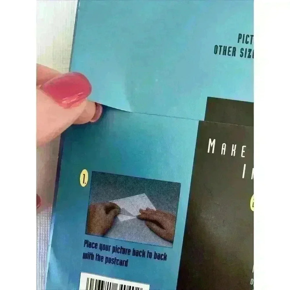 PICTURE-IT Make Your Own Postcard 10 Adhesive‎ Photo Cards 4X6 USA NIP Vintage - Picture 7 of 7